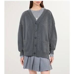 New the Kooples women’s cashmere blend gray cardigan size M 2